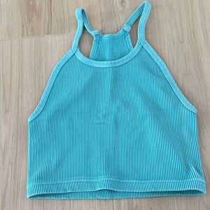 Free People Racer Back Ribbed Crop